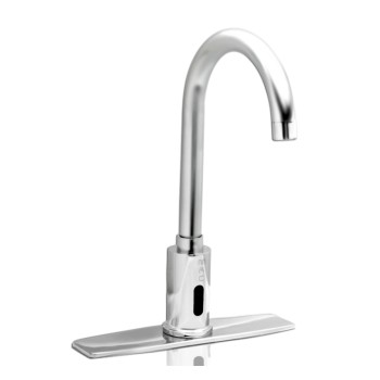 FA444-31DL Touch-Free gooseneck Faucet with 8” Deck Plate