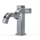 Two-in-One Square Automatic Faucet and Automatic Soap Dispenser with 32oz bottle