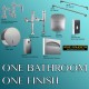 Automatic urinal, toilet flush valves, faucet and soap dispenser in Polished Chrome 