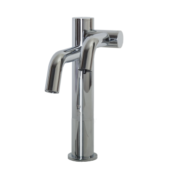 Two-in-One Automatic Faucet and Automatic Soap Dispenser For Vessel Sink Applications