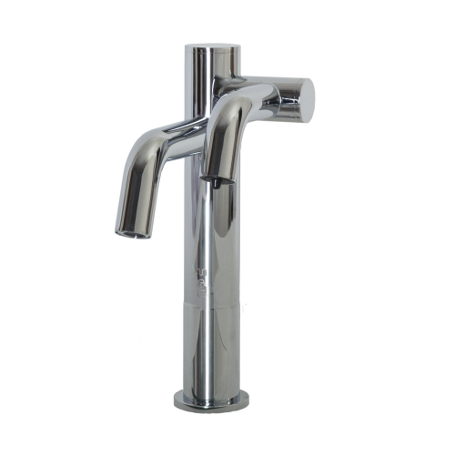 Two-in-One Automatic Faucet and Automatic Soap Dispenser For Vessel Sink Applications